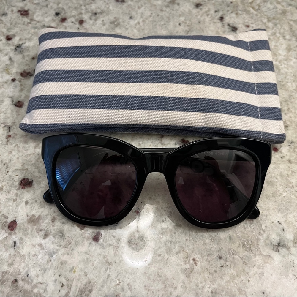 J Crew Black Cat-Eye Sunglasses